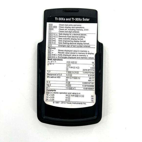 Texas Instruments TI-30Xa Scientific Calculator - Picture 4 of 5